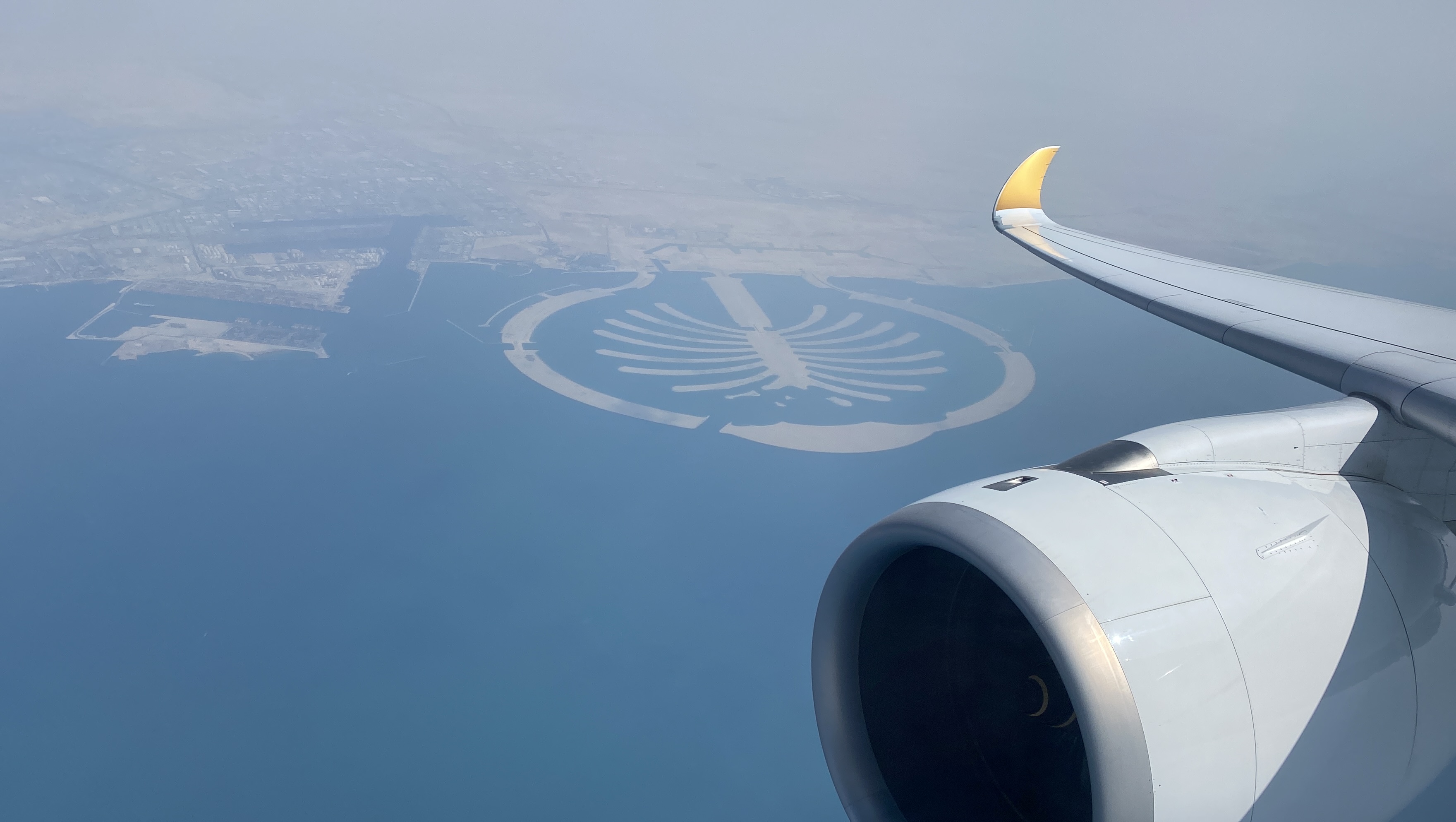 Flying over Dubai