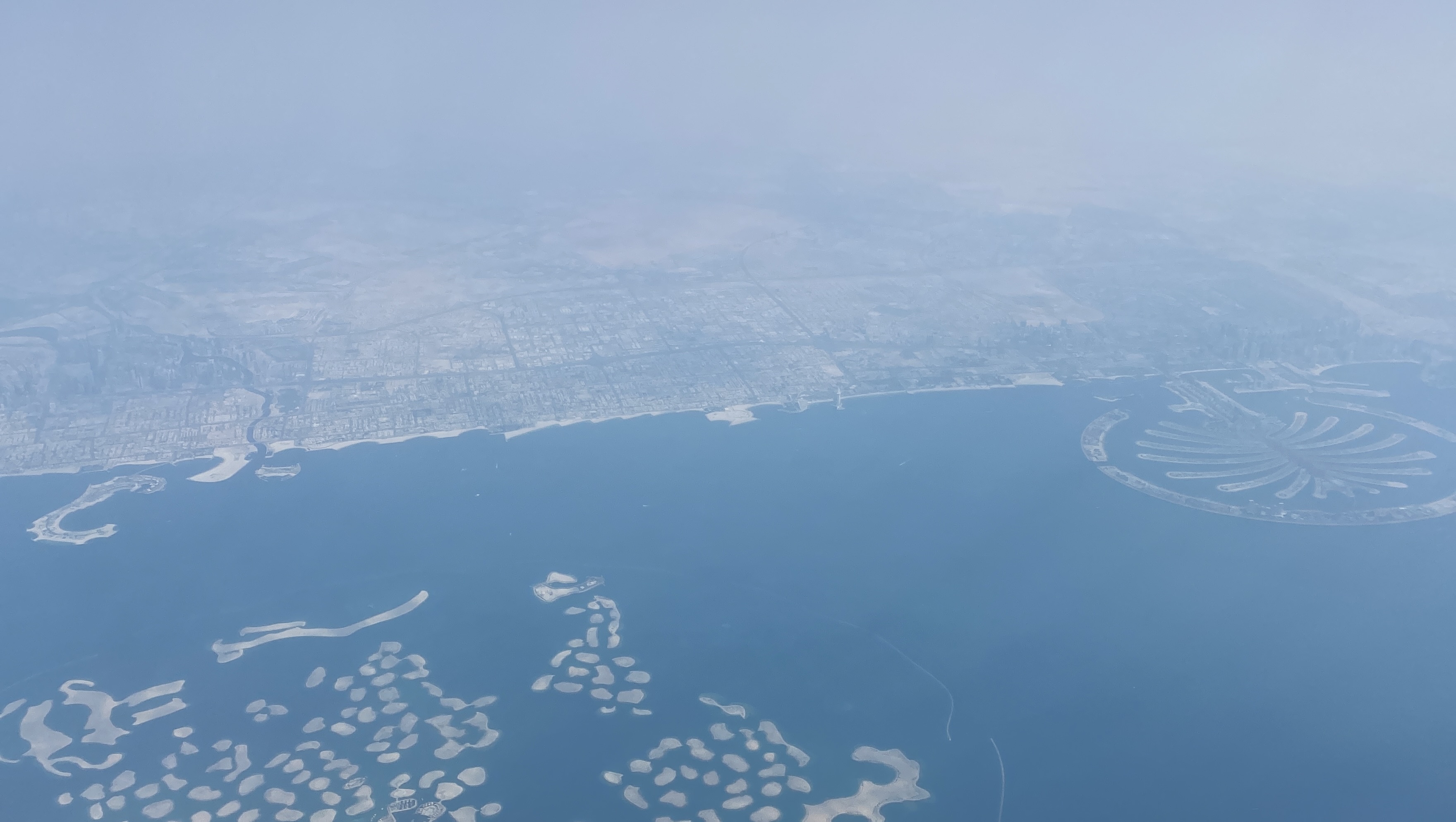 Flying over Dubai