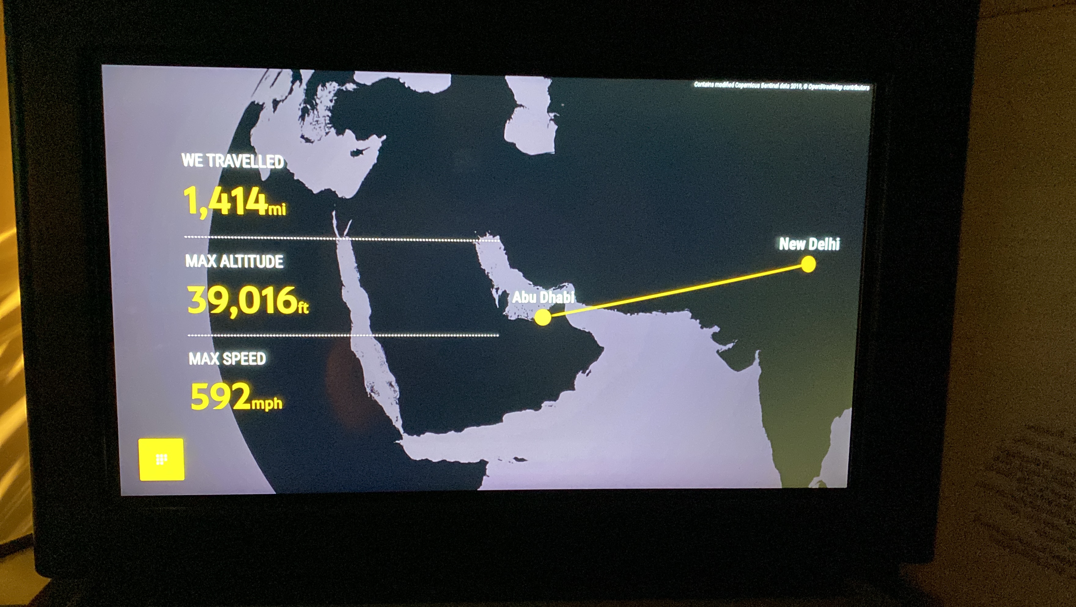 Etihad Airways AUH-DEL Flight Statistics