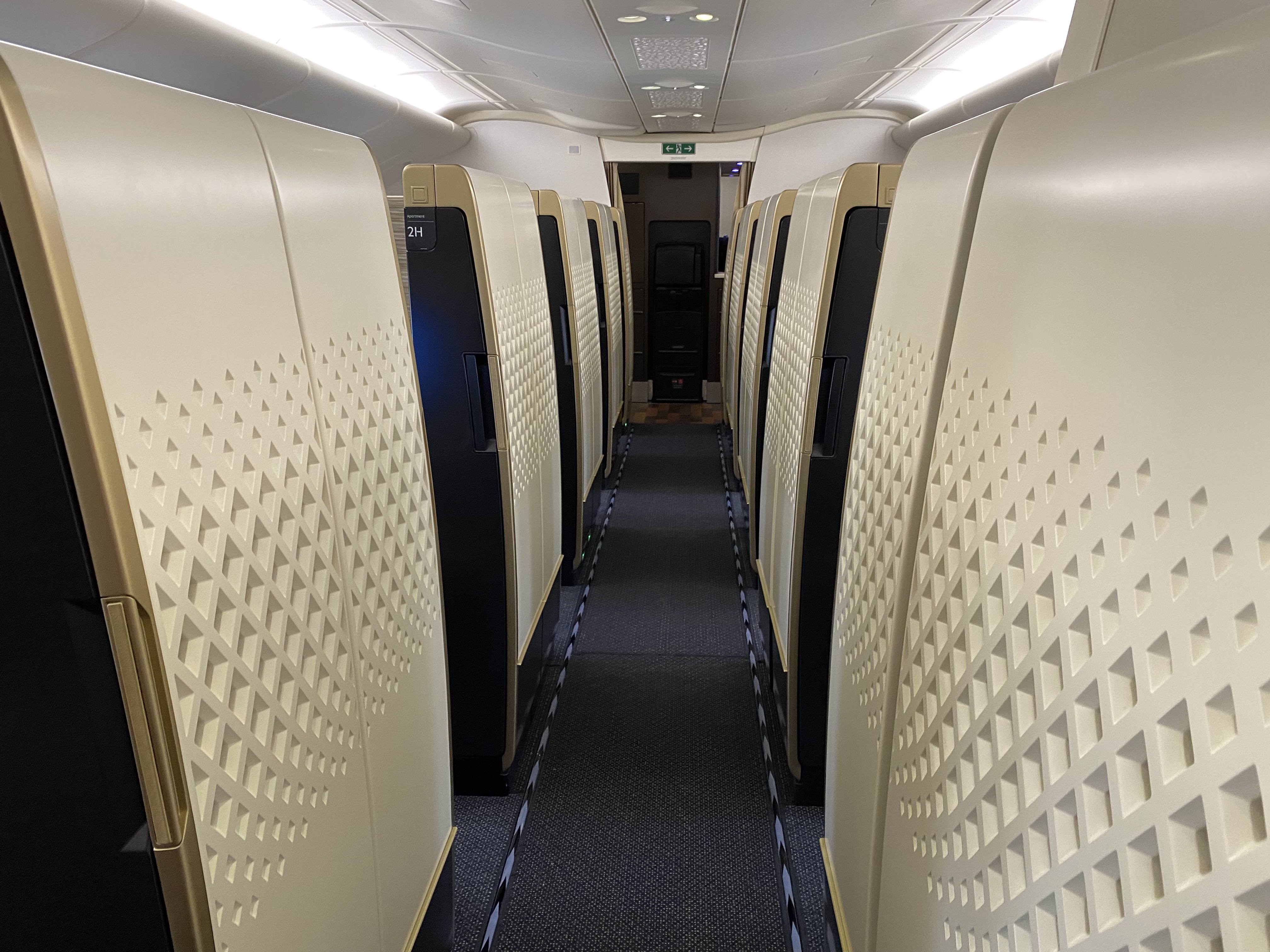 Etihad Airways Airbus A380 First Class cabin